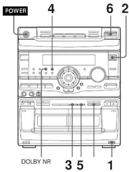 SONY MHCRX100AV - Enregistrement manuel sur une cassette - 1