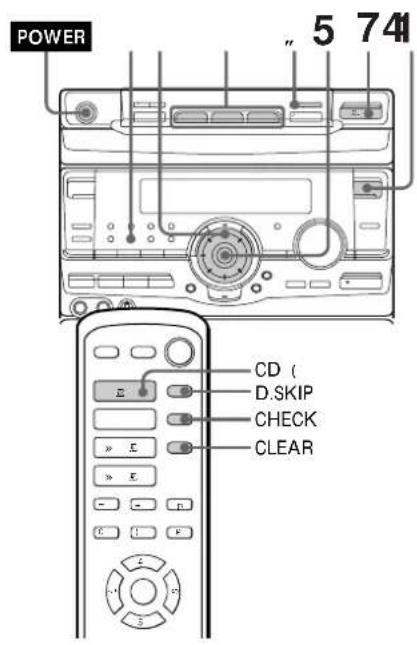 SONY MHCRX100AV - Programación de canrientes de discos compactos - 1