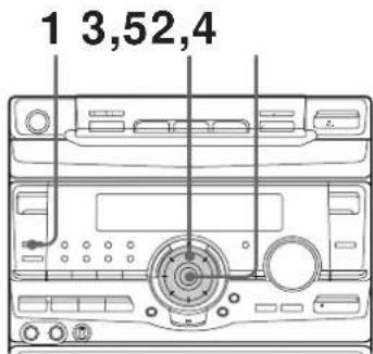 SONY MHCRX100AV - Etape 3: Réglage de l'heure - 1