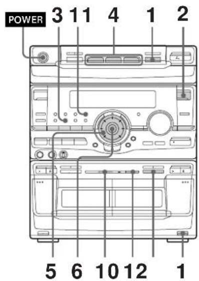 SONY MHCRX100AV - Gravacao de CDs    mediante    especificaao da    ordem das faixas - 1