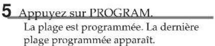 SONY MHCC20 - Programmation deplages de CD - 4