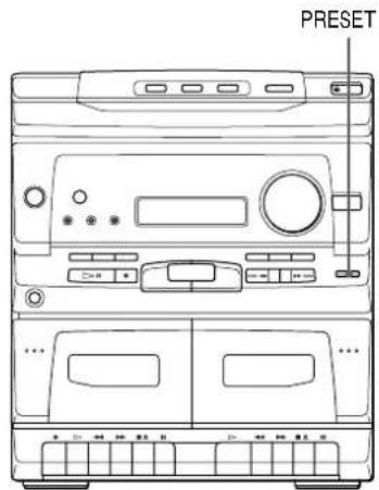 SONY MHCC20 - Sélection d'un préréglage sonore - 1