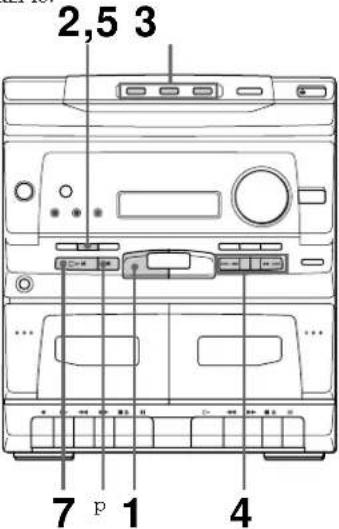 SONY MHCC20 - Programação de faixas do CD - 1