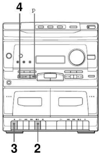SONY MHCC20 - Grabación de un disco compacto asignificando elorden de las canciones - 1