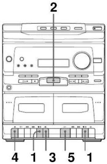 SONY MHCC20 - Gravacao de cassetes - 1