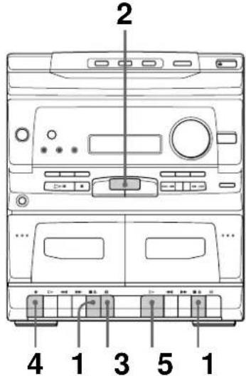 SONY MHCC20 - Enregistrement d'une cassette - 1