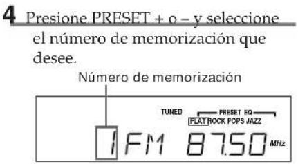 SONY MHCC20 - Paso 3: Memoración de emisoras de radiodifusión - 2