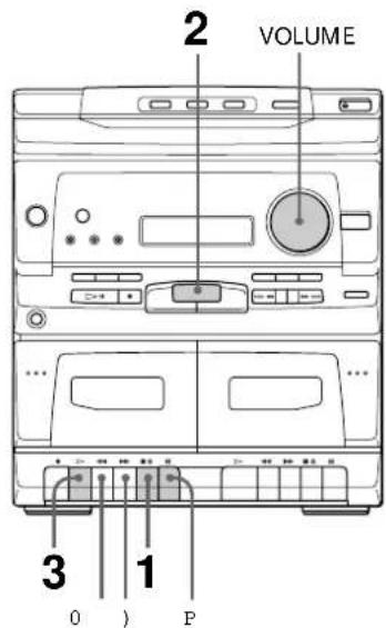 SONY MHCC20 - Lecture d'une cassette - 1