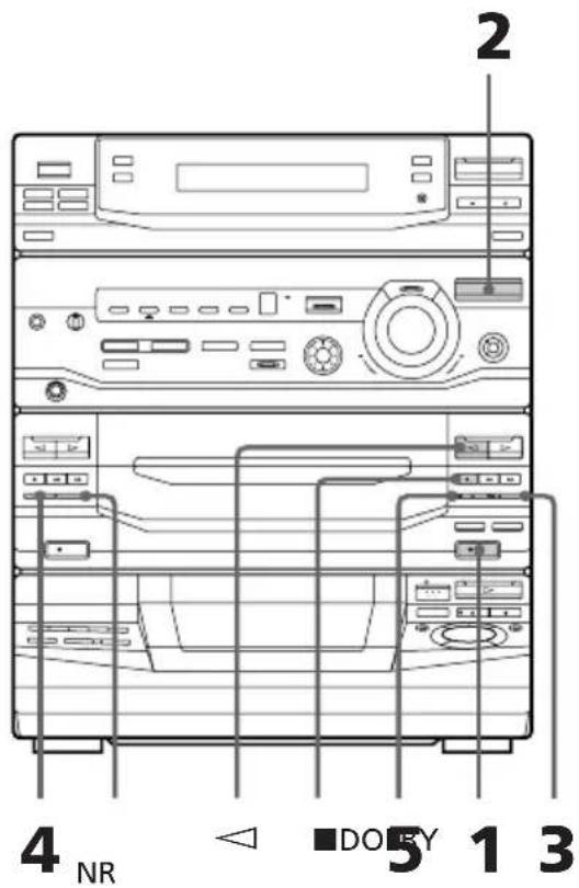 SONY LBTXB44 - Enregistrement manuel d'une cassette - 1