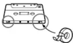 SONY LBTXB44 - Pour protéger une cassette de façon permanente - 2