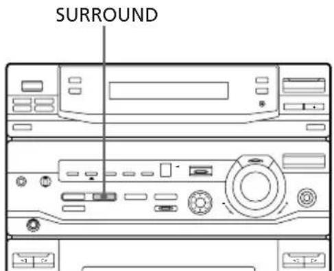 SONY LBTXB60 - Activación del efecto de sonido periférico (Surround) - 1