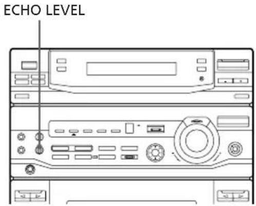 SONY LBTXB60 - Ajuste del eco del micrófono (sólo LBT-XB33K/XB44K/XB66K) - 1