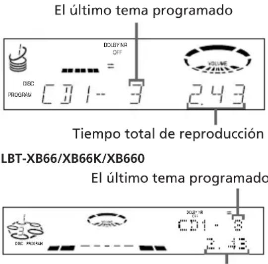 SONY LBTXB66 - Presione PLAY MODE una vez. - 1