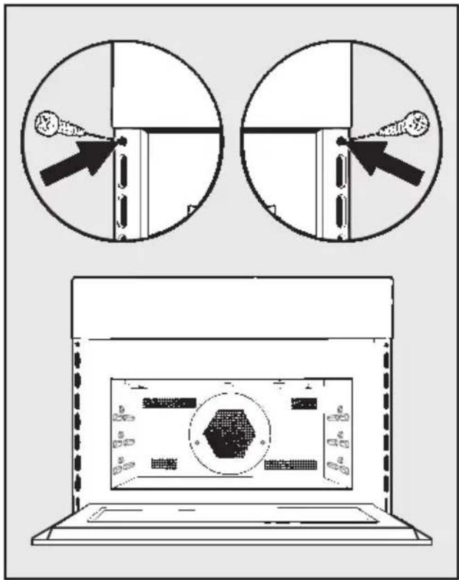 MIELE H6200BM - Cotes détaillées de la façade du four - 2