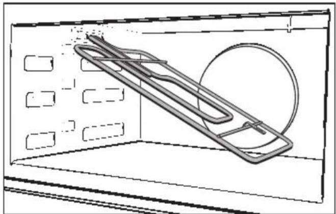 MIELE H6200BM - Abaisser la résistance du gril - 2