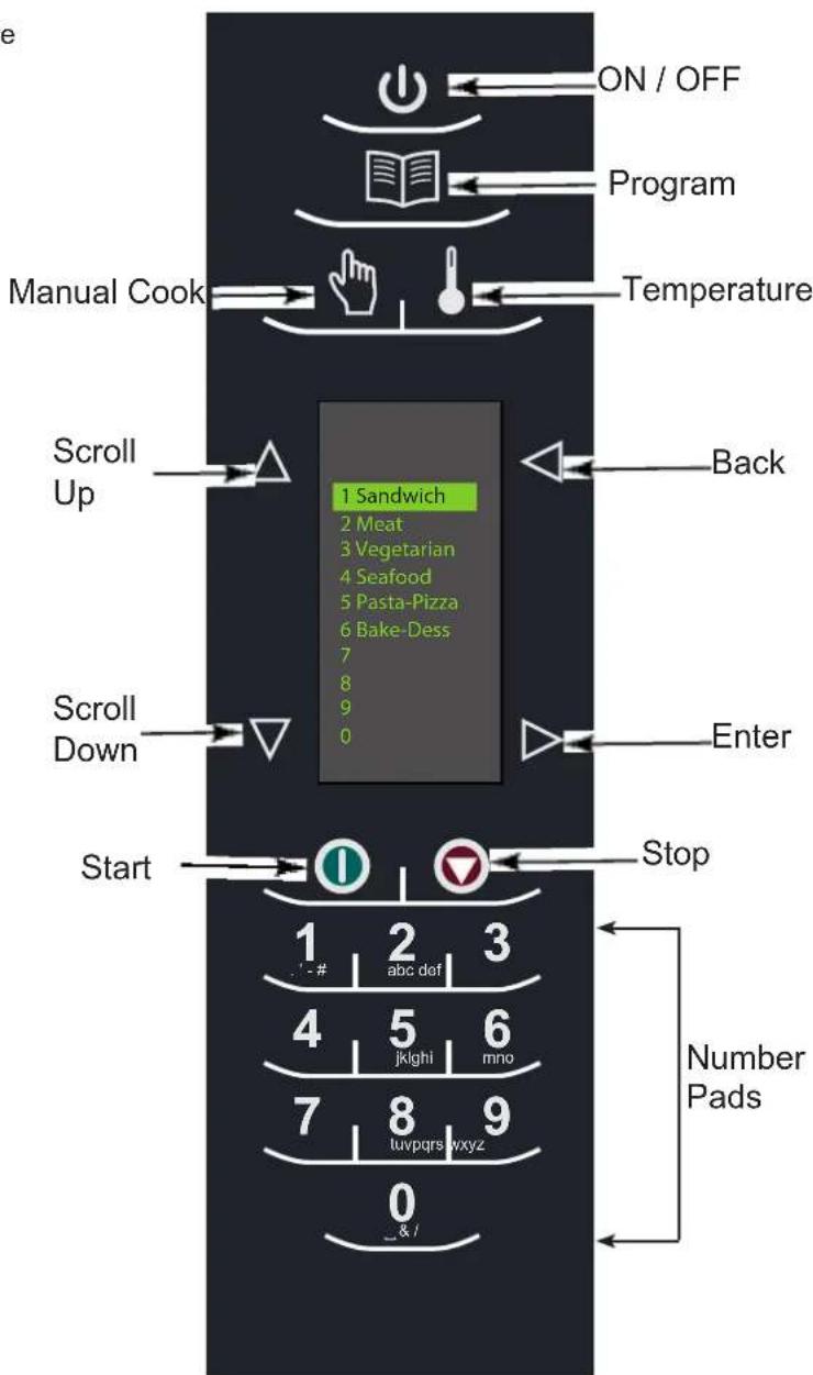 ACP AXP22 - MANUAL COOK Keypad - 1