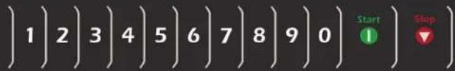 1 2 3 4 5 6 7 8 9 0 Start Stop