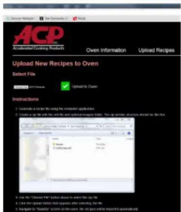 ACP MXP5221T - Transférer les informations des recette via Ethernet/Wi-Fi : - 9