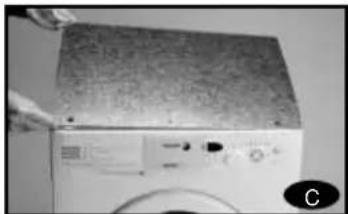 FAGOR 1F2611P - INSTALLATION OF THE WASHING MACHINE UNDER THE KITCHEN WORKTOP - 3