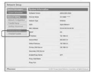 PIONEER XNP02DAB - Cliquez sur Network Setup → Firmware Update. - 1
