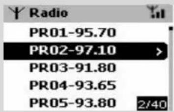 PHILIPS WAC700 - Ecouter une station programmée - 1