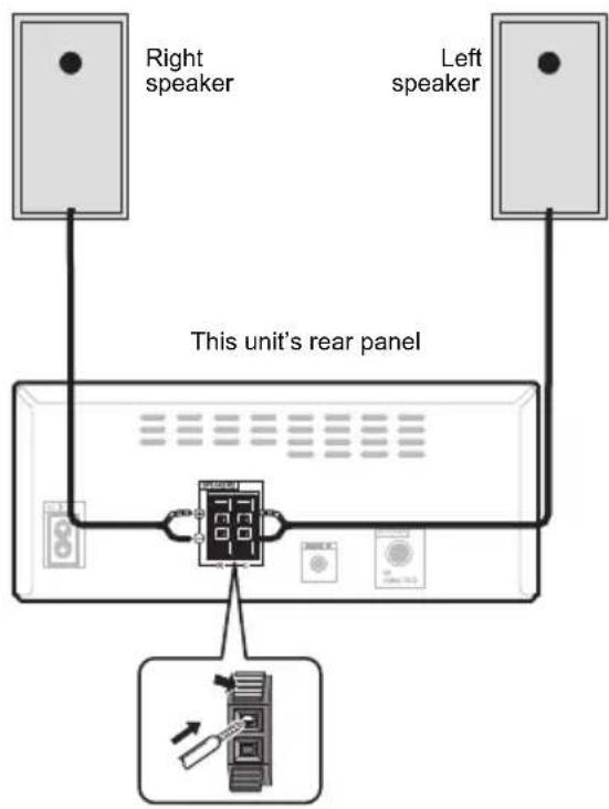 PIONEER XHM26D - Speaker connection - 1