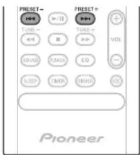 PIONEER XHM26D - Speichern voreingestellter Sender - 2