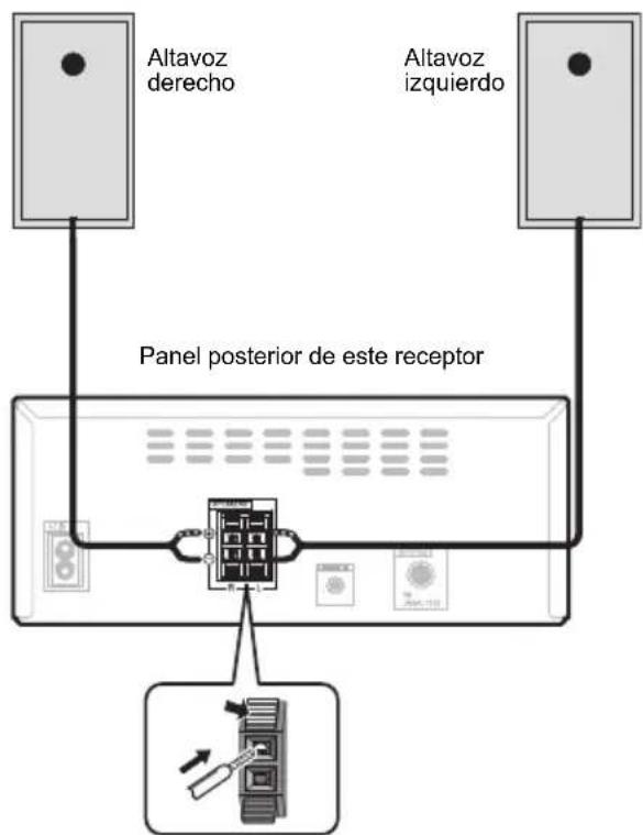 PIONEER XHM26D - Conexión de los altavoces - 1