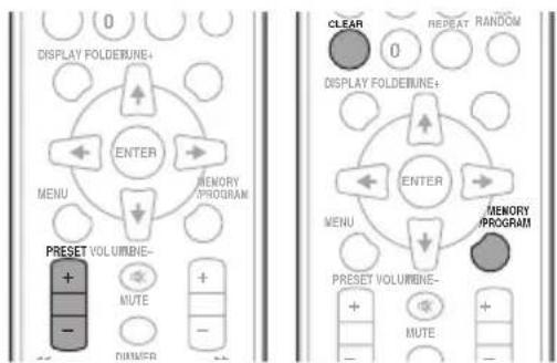 PIONEER XHM11DAB - Mémorisation des présélections de stations - 1