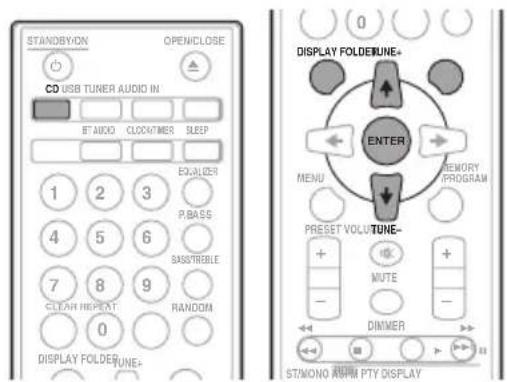 PIONEER XHM11DAB - Auswählen des Ordners für die Wiedergabe - 1