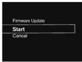 PIONEER N50A - Sélectionnez Option Setting → Firmware Update → Start, et appuyez sur ENTER. - 1