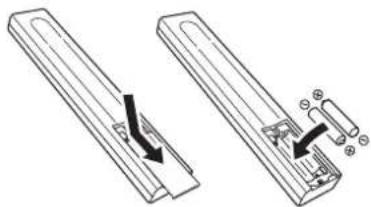 PIONEER N50A - Mise en place des piles - 1