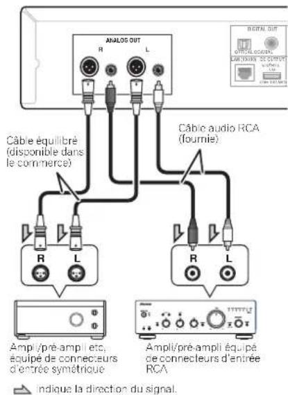 PIONEER N50A - Connexions de sortie audio analogique - 1