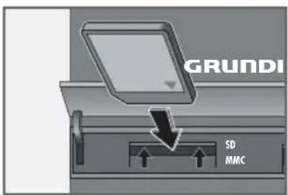 GRUNDIG Cirflexx UMS 5400 DEC - Mise en place de la carte mémoire - 1