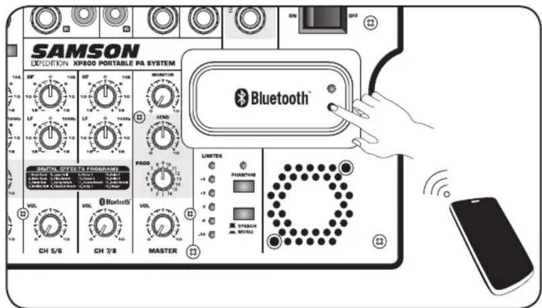 SAMSON Expedition XP800 - Apparlement avec un dispositif Bluetooth® - 1