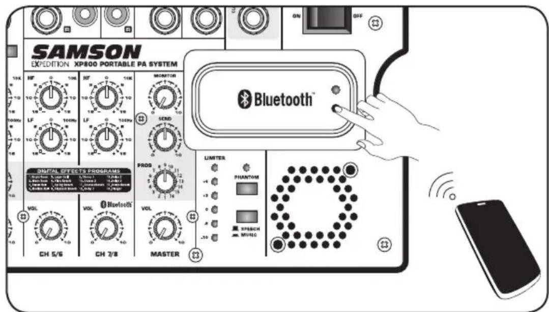 SAMSON Expedition XP800 - Emparejar con un dispositivo Bluetooth® - 1