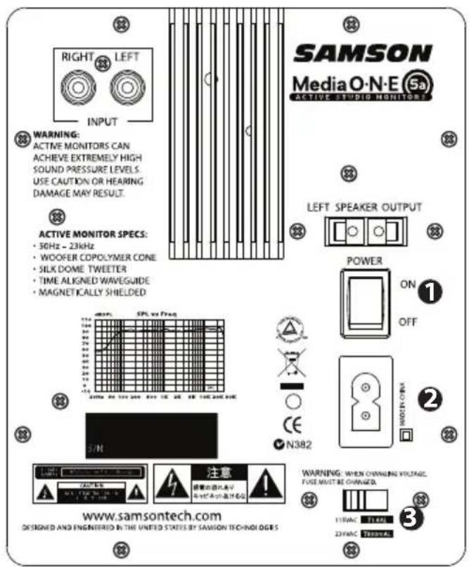 SAMSON MediaOne 3a - Interrupteur secteur- - 1