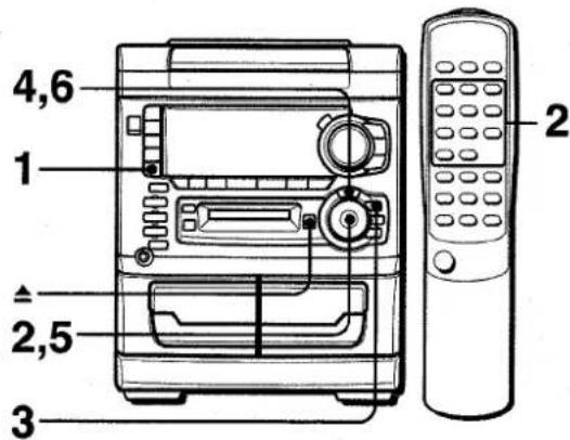 AIWA XRH33MD - CHANGING THE ORDER OF THE TRACKS - 1