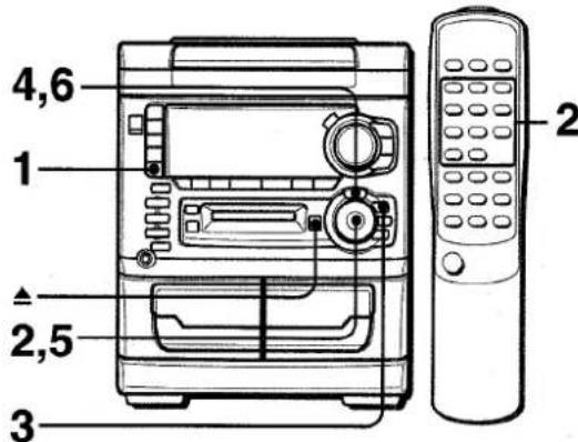 AIWA XRH33MD - CAMBIO DEL ORDEN DE LAS CANCIONES - 1