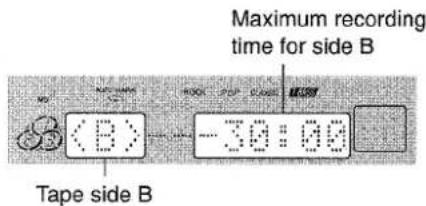 AIWA XRH33MD - Press EDIT/CHECK on the remote control while pressing SHIFT to select side B and program the tracks for side B. - 1