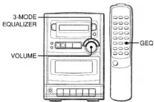 AIWA LCX150 - RÉGLAGE DU SON - 1