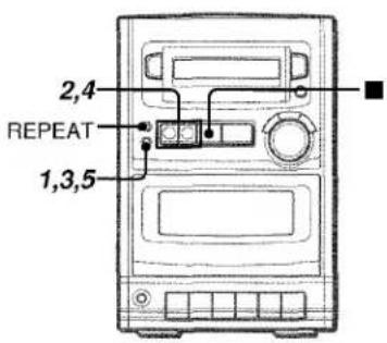 AIWA LCX150 - RÉGLAGE DE L'HORLOGE - 1