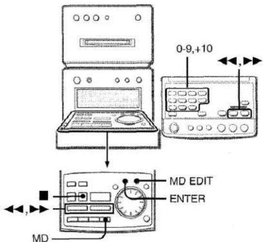 AIWA XRMD90 - EFFACEMENT D'UNE SEULE PLAGE - 1