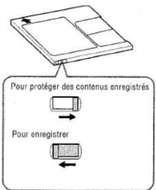 AIWA XRMD90 - Pour prévenir des effacements accidentels de contenu enregistré - 1