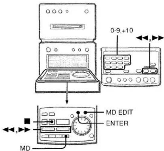 AIWA XRMD90 - ERASING A SINGLE TRACK - 1