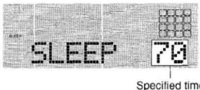 AIWA XRMD90 - SETTING THE SLEEP TIMER - 3