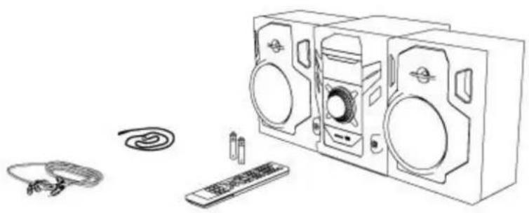 AKAI AMN250UC - Contenu de l'emballage - 1