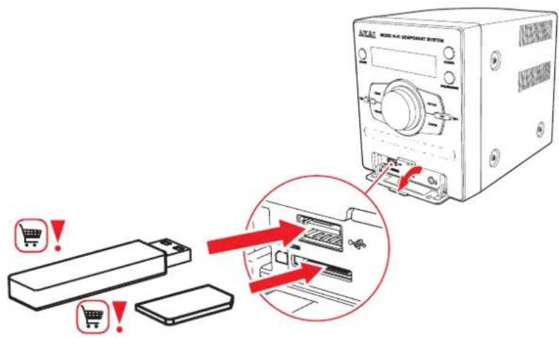AKAI AMD330I - USB et carte mémoire - 1