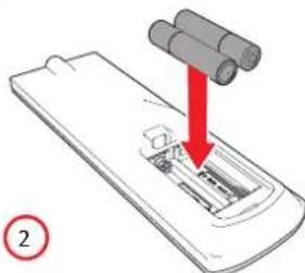 AKAI AMD330I - Installation des piles - 2