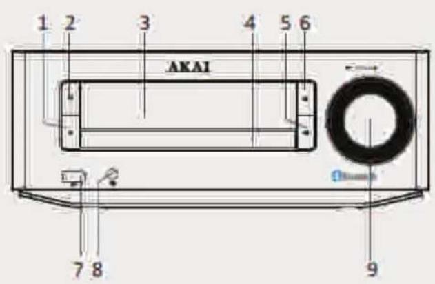 AKAI AMBT67 - STEREO HEADPHONE JACK - 1